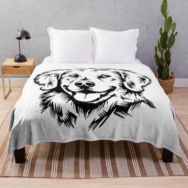 Artikelvorschau, Golden Retriever Hund - Illustration für Hundefans entworfen und verkauft von AndreMi.