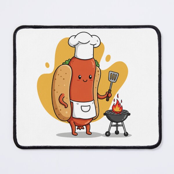 Item preview, funny shirt hot dog doing a barbecue designed and sold by Salomee's art.