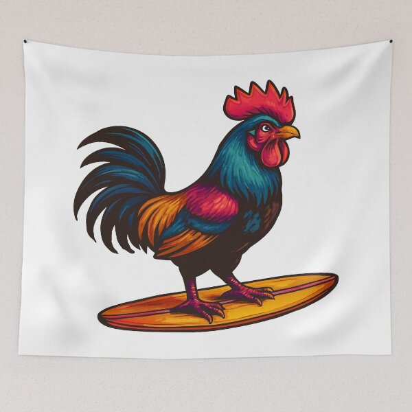 Item preview, Surfing Rooster designed and sold by VelvetRoom.