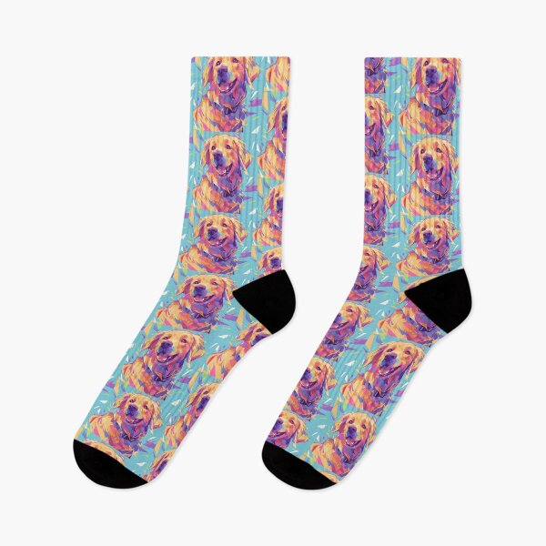 Item preview, Brightly colored Golden retriever dog designed and sold by MendaciousMina.