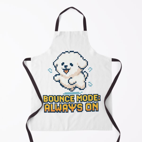 Item preview, Bounce Mode: Always On – Pixel Bichon Frise designed and sold by NaturePixel.