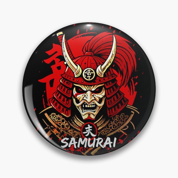 Item preview, Demonic Samurai Warrior Head with Red Sun Backdrop designed and sold by VikArtStudio.