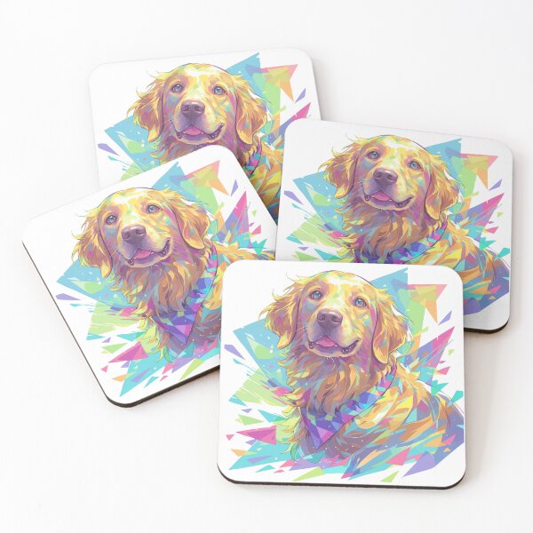 Item preview, Brightly colored Golden retriever dog designed and sold by MendaciousMina.