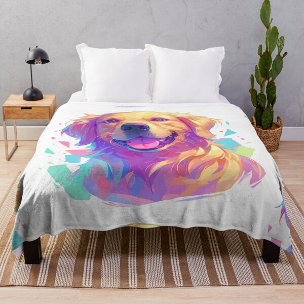 Item preview, Brightly colored Golden retriever dog designed and sold by MendaciousMina.