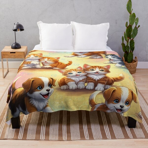 Item preview, Cute funny dog and cat family designed and sold by Glodtower.