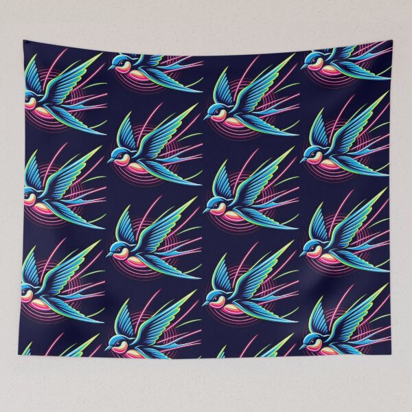 Item preview, Colorful swallow  designed and sold by Dogandesighn.