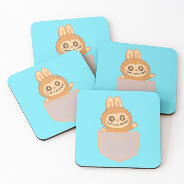 Item preview, LABUBU in a pocket –  lafufu – Cute Pastel Creature Art designed and sold by PHILOSOPHY-SWAG.