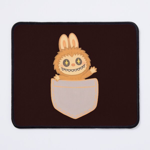 Item preview, LABUBU in a pocket – lafufu – Cute Pastel Creature Art designed and sold by PHILOSOPHY-SWAG.