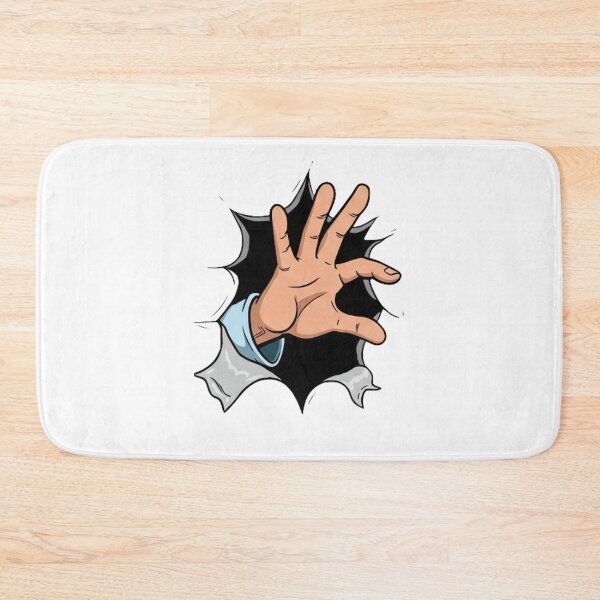 Item preview, Cartoon Hand Reaching Through a Torn Wall designed and sold by Salomee's art.