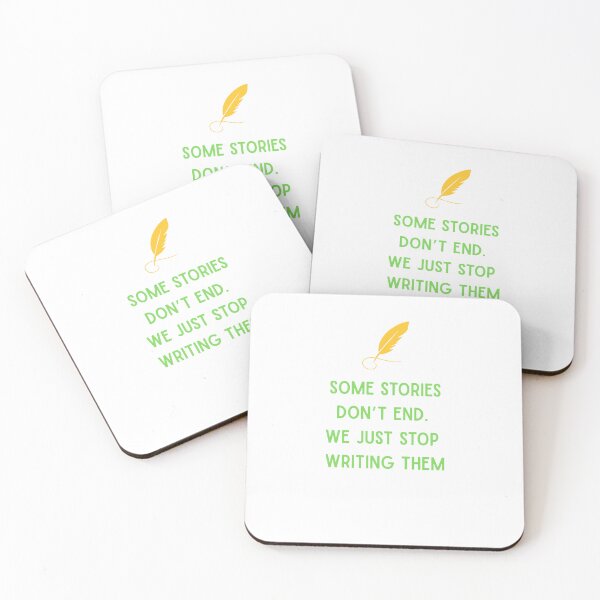 Item preview, Some Stories Don’t End – Inspirational Quote Design designed and sold by TeeTantra.
