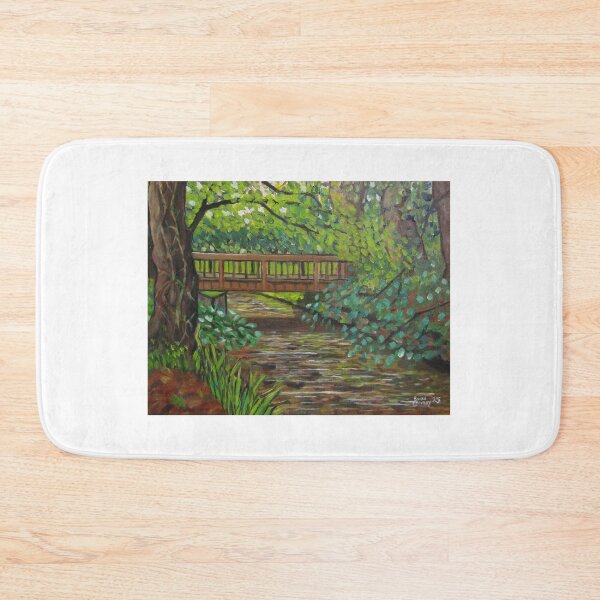 Item preview, Footbridge, Doneraile Park, Co. Cork, Ireland. En plein air. 35x48cm acrylic on canvas. designed and sold by crowleyronan123.