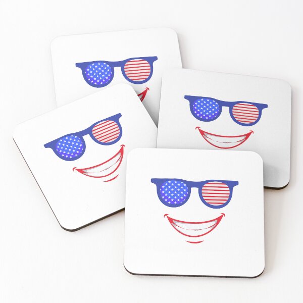 Item preview, Patriotic Smiley Face with USA Flag Sunglasses | 4th of July Design designed and sold by asudesign.