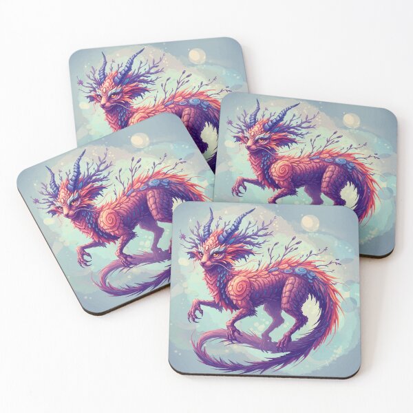 Item preview, Surreal Fantasy Creature Art – Vibrant Mythical Being Illustration designed and sold by Ojo de Lilith.