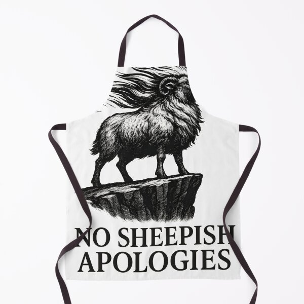 Item preview, Bold Ram Attitude No Sheepish Apologies designed and sold by Shoot-The-Moon.