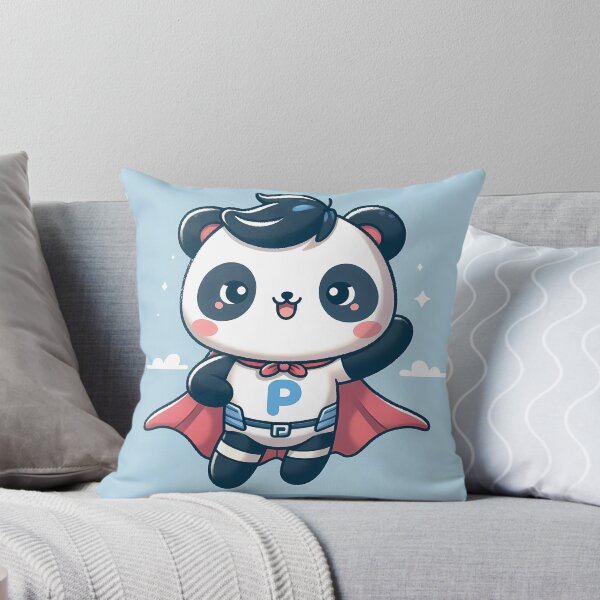 Item preview, Cute Panda Superhero - Folk Art by heidiannemorris © designed and sold by FOLK ART FUSION by heidiannemorris.