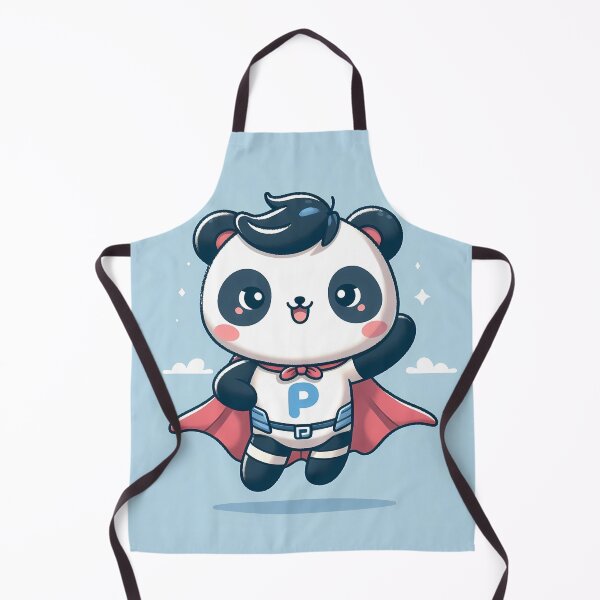 Item preview, Cute Panda Superhero - Folk Art by heidiannemorris © designed and sold by FOLK ART FUSION by heidiannemorris.