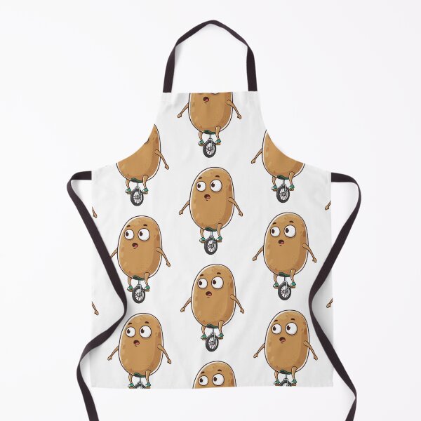 Item preview, Cartoon Potato Riding a Unicycle designed and sold by Salomee's art.