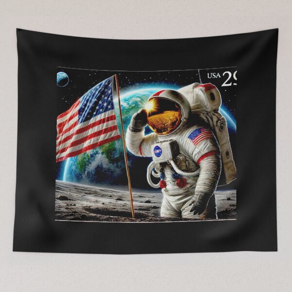Item preview, Stamp moon landing 1969  designed and sold by Helios Be. Lavsh.
