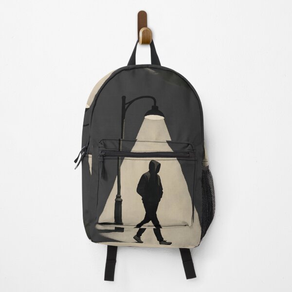 Item preview, Urban Loner Silhouette Under Streetlight designed and sold by Shoot-The-Moon.