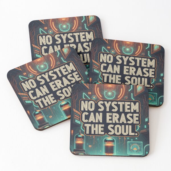 Item preview, No System Can Erase the Soul Retro Futuristic Sci-Fi Poster designed and sold by Elizarfa.