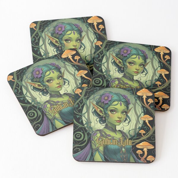Item preview, Goblin Life: Forest Bloom Goblin Girl designed and sold by Edenglow Prints & Peculiars.