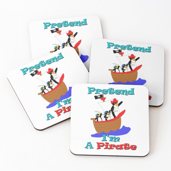 Item preview, Pretend I’m a Pirate - Funny Penguin Quotes designed and sold by DLawsonDesigns.