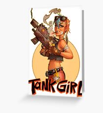 Tank Girl - Orange Sun Greeting Card