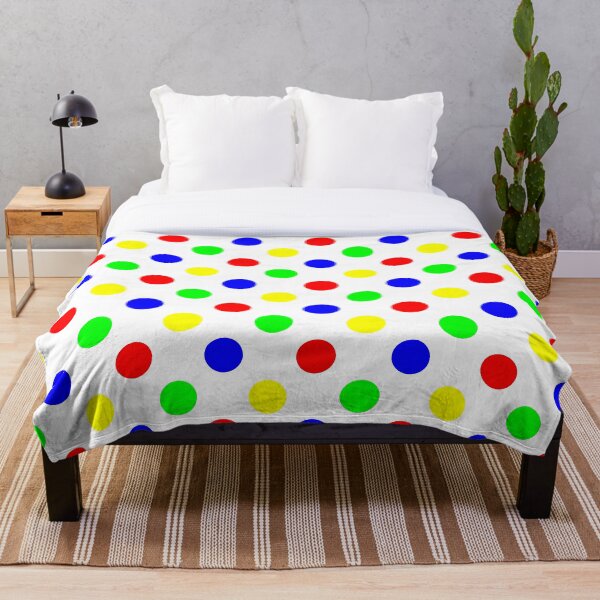 Item preview, Estampado de lunares vibrantes: rojo, verde, azul y amarillo designed and sold by DLawsonDesigns.