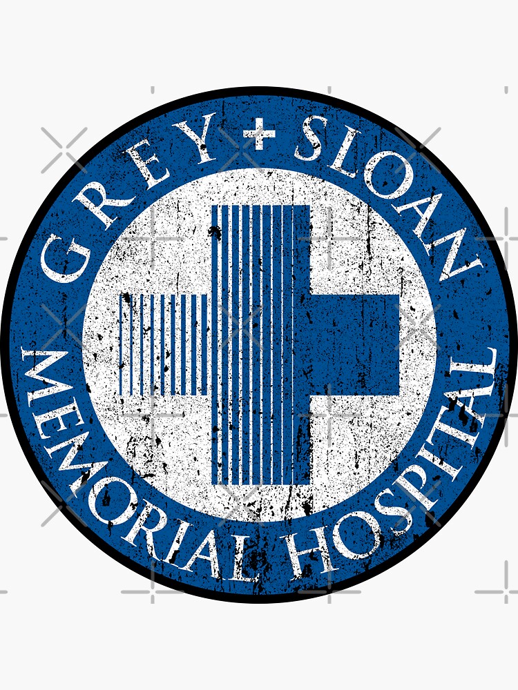"Grey + Sloan Memorial Hospital" Sticker for Sale by huckblade Redbubble