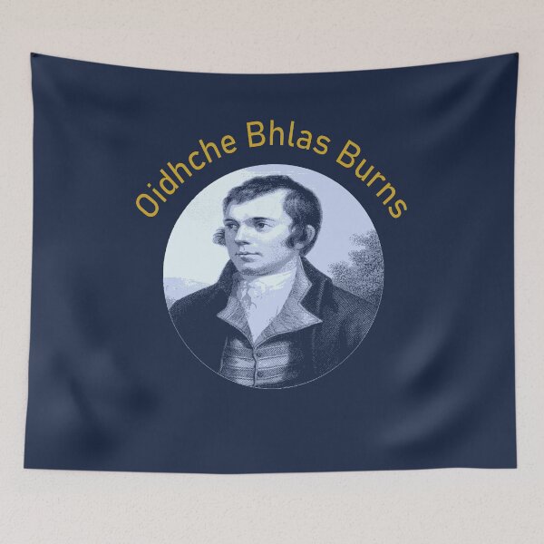 Item preview, Robbie Burns - Oidhche Bhlas Burns Yellow Text designed and sold by taiche.