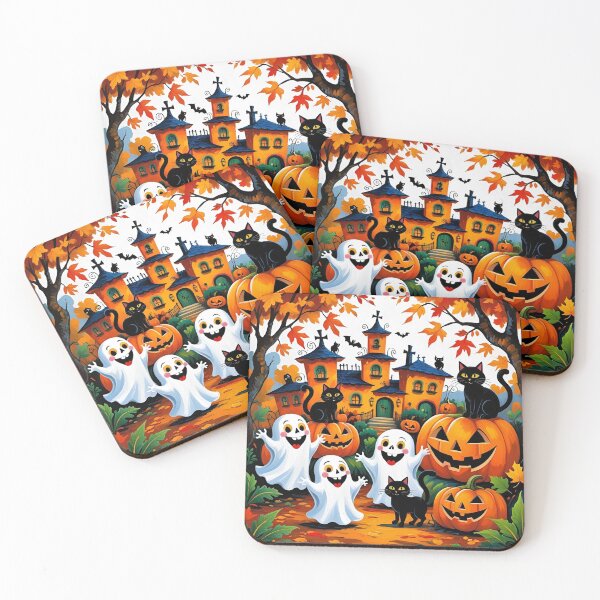 Item preview, Folk Art Halloween Night designed and sold by Edenglow Prints & Peculiars.