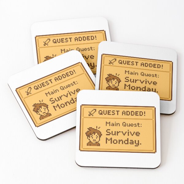 Item preview, Main Quest: Survive Monday. designed and sold by Domci.