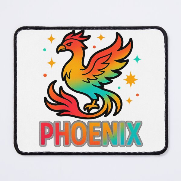 Item preview, Psychedelic Phoenix - Vibrant Mythical Creature Art designed and sold by sifo2024.