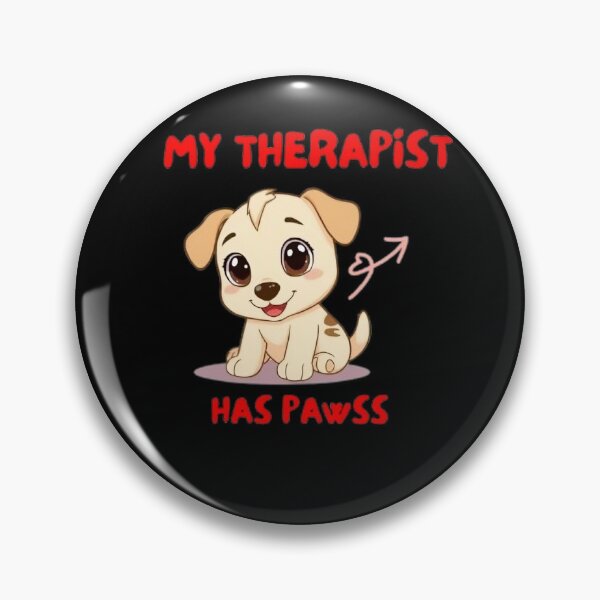 Artikelvorschau, Mein Therapeut hat Pfoten – Süßer Hundeaufkleber für Tierliebhaber entworfen und verkauft von AlignStudio.