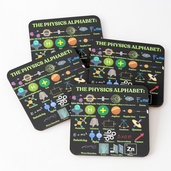 Item preview, The Physics Alphabet, cool science and Physics designed and sold by NoetherSym.