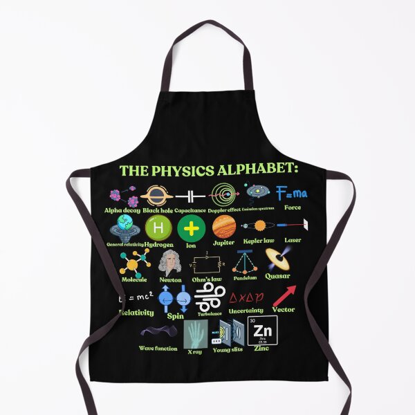 Item preview, The Physics Alphabet, cool science and Physics designed and sold by NoetherSym.