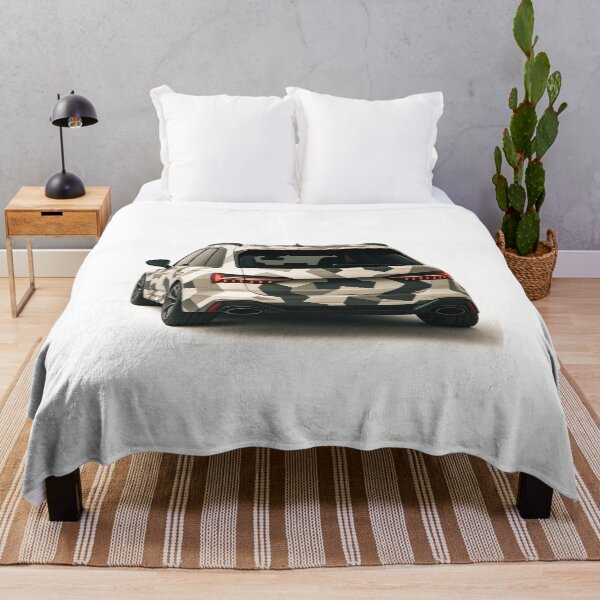 Item preview, Modern Touring Car Shining In Minimalist Studio With Camo Wrap designed and sold by RevUpDesign.