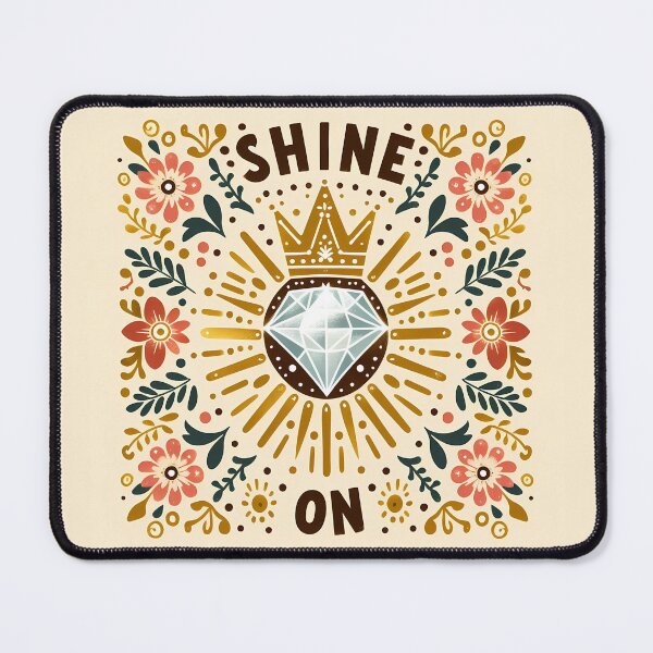 Item preview, Shine On Diamond Message - Scandinavian Folk Art by heidiannemorris © designed and sold by FOLK ART FUSION by heidiannemorris.