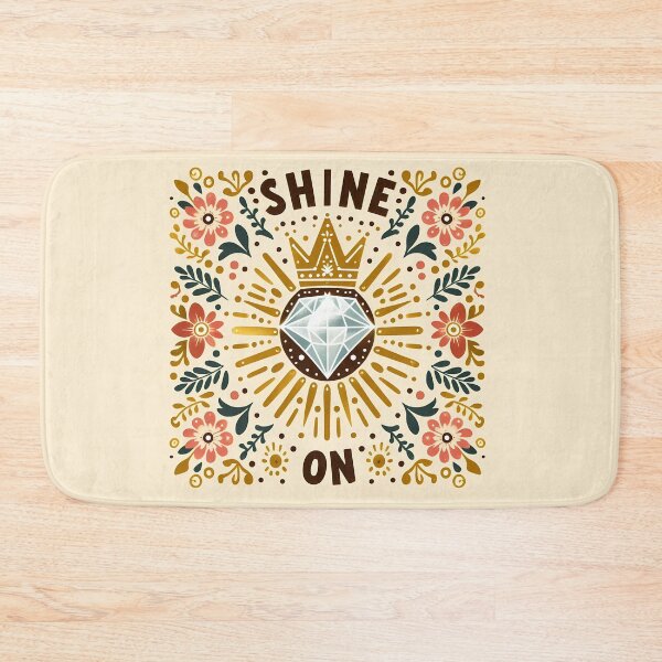 Item preview, Shine On Diamond Message - Scandinavian Folk Art by heidiannemorris © designed and sold by FOLK ART FUSION by heidiannemorris.
