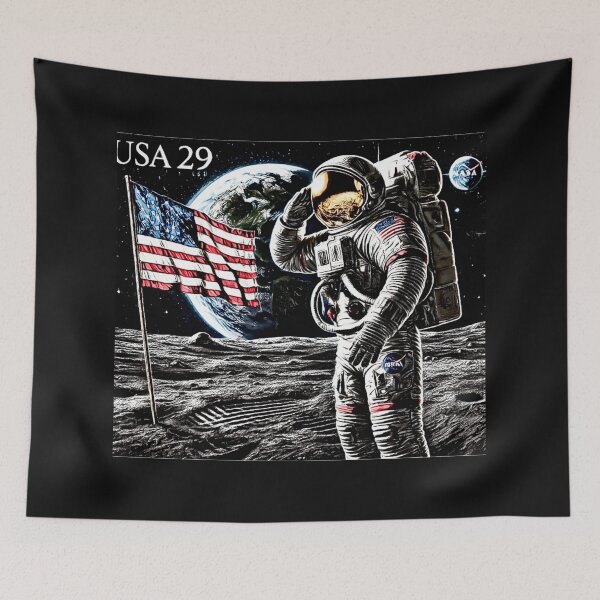 Item preview, Stamp moon landing 1969 #3 Variation  designed and sold by Helios Be. Lavsh.