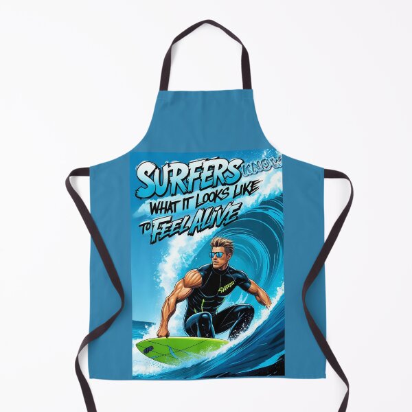 Item preview, Surfers Know What It Means to Feel Alive – Comic Wave Art designed and sold by Khala.