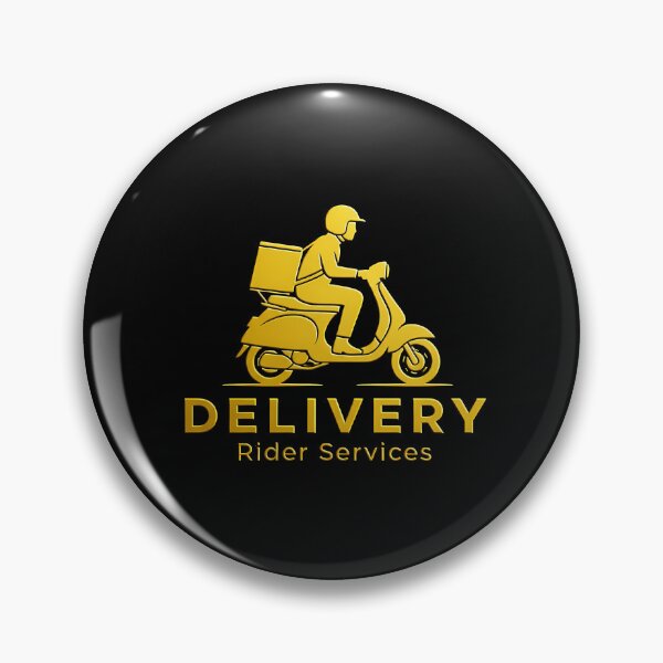 Item preview, Delivery Rider - Courier Hero Emblem designed and sold by Digital Dreams Arts.