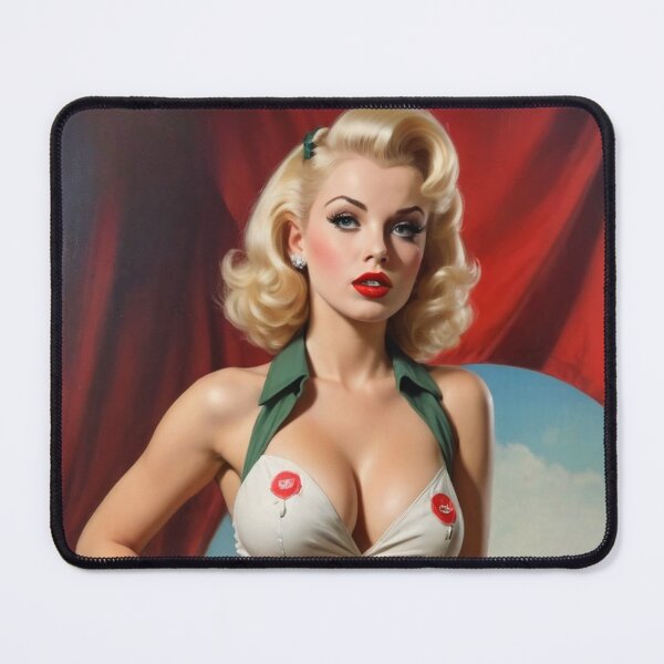 Item preview, Vintage Scout Leader Blonde Pin Up Art designed and sold by MissSaylor.
