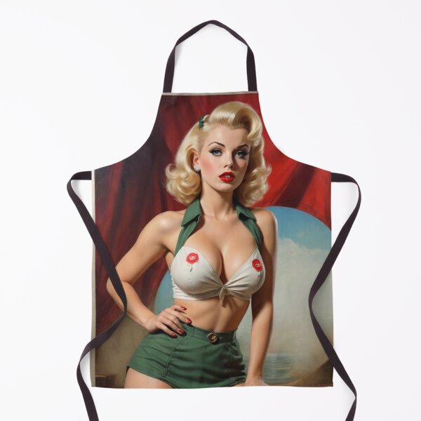 Aperçu de l'œuvre Pin-up blonde vintage représentant un chef scout créée et vendue par MissSaylor.