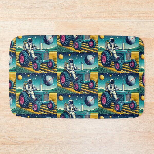 Item preview, an astronaut using a tractor in space and his friend the rabbit designed and sold by Dogandesighn.