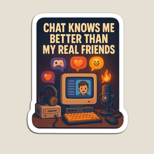 Aperçu de l'œuvre Chat Knows Me – Ambiance de connexion entre streamers créée et vendue par Aube11.