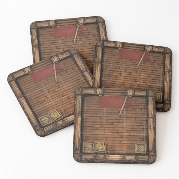 Item preview, Wood Cabin Room 3x3 Map designed and sold by wolfkin-design.