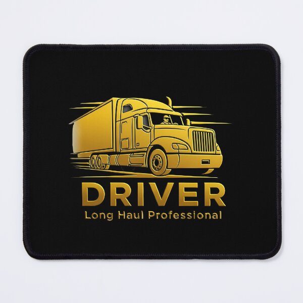 Item preview, Truck Driver – Golden Badge for Road Professionals designed and sold by Digital Dreams Arts.