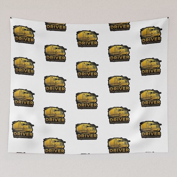 Item preview, Truck Driver – Golden Badge for Road Professionals designed and sold by Digital Dreams Arts.