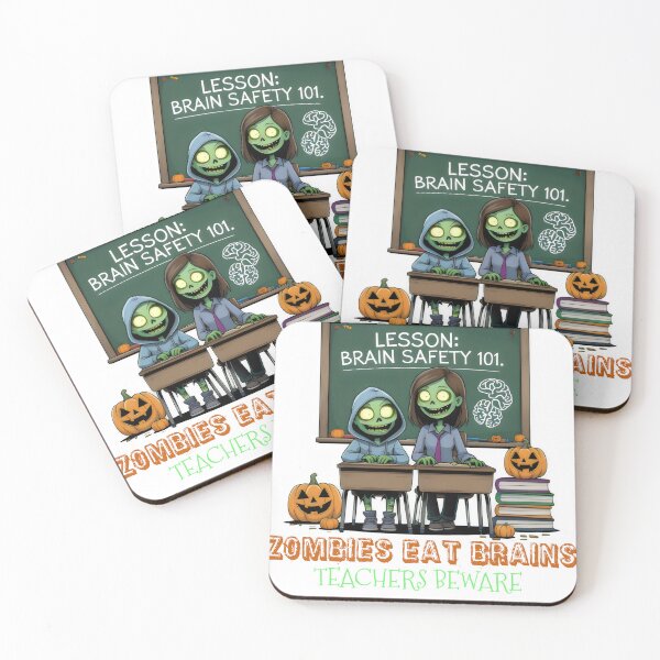 Item preview, Zombies Eat Brains Teachers Beware designed and sold by yoyola999.